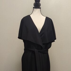 Elegant Black Wrap Dress